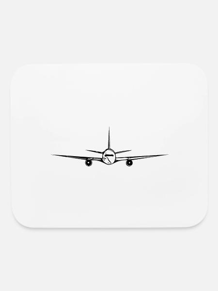 Flying Transport Pilot Aviator - Mouse pad Horizontal - white - Front