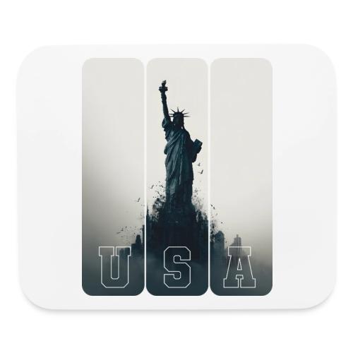 USA: Liberty Rising Over Manhattan - Mouse pad Horizontal