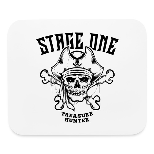 pirate skull bones treasure - Mouse pad Horizontal