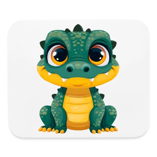 Smiling Cartoon Alligator - Mouse pad Horizontal