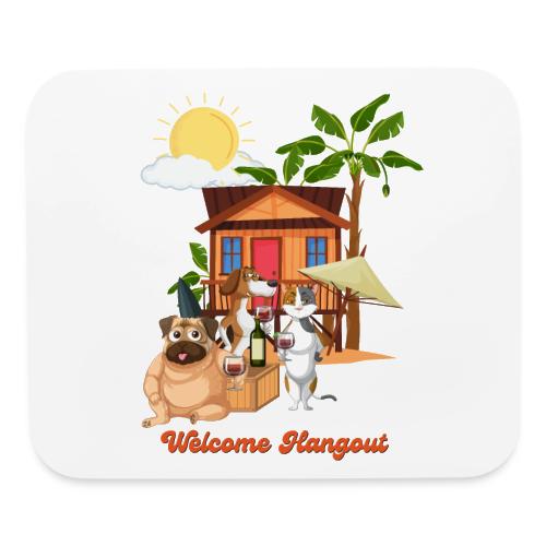 hang out party - Mouse pad Horizontal