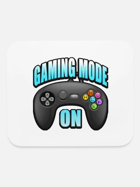 Gaming Mode On - Mouse pad Horizontal - white - Front