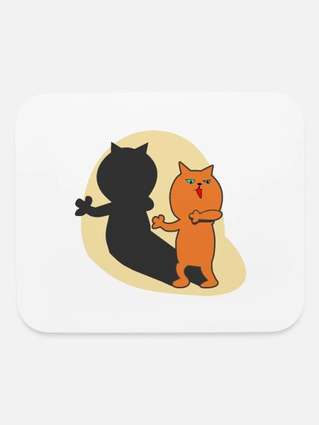 CAT ON STAGE - Mouse pad Horizontal - white - Front