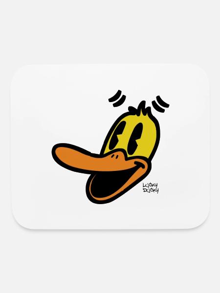Lucky Ducky - Mouse pad Horizontal - white - Front