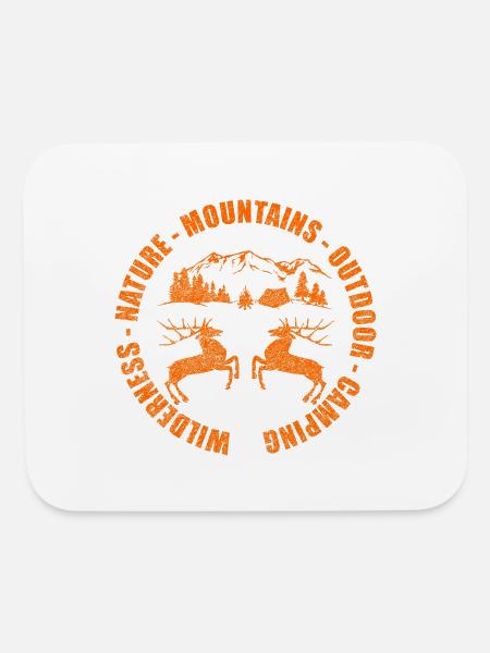 Outdoor Camping Wilderness - Mouse pad Horizontal - white - Front
