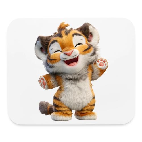 Energetic Baby Tiger Standing with Joy - Mouse pad Horizontal