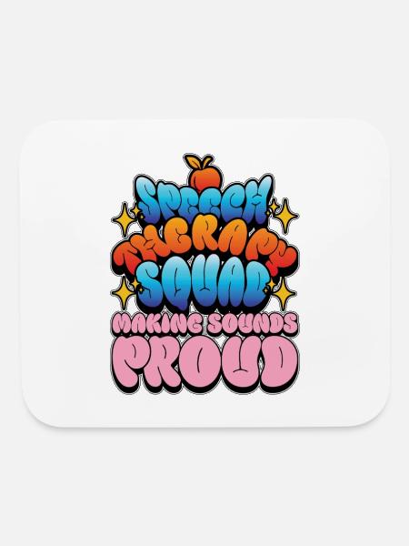 Speech Therapy Squad Making Language Therapist - Mouse pad Horizontal - white - Front