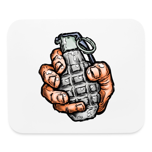 Hand Grenade In Comics Style - Mouse pad Horizontal