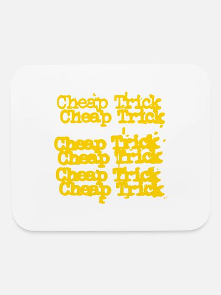 cheap trick - Mouse pad Horizontal - white - Front