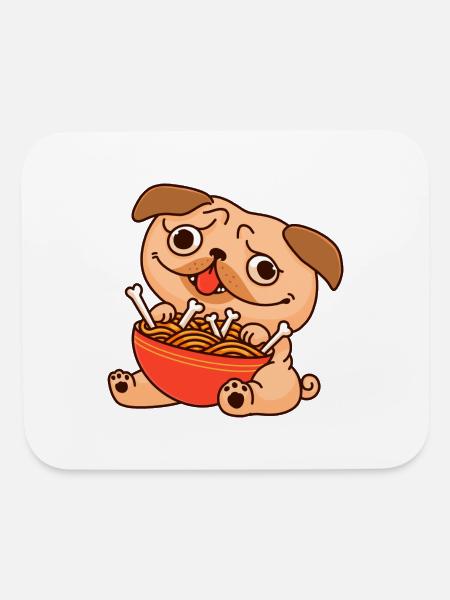 Noodles And Bones - Mouse pad Horizontal - white - Front
