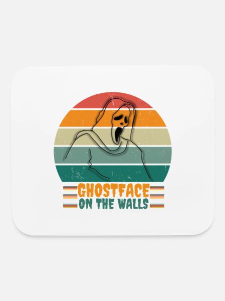 ghostface phone call horror - Mouse pad Horizontal - white