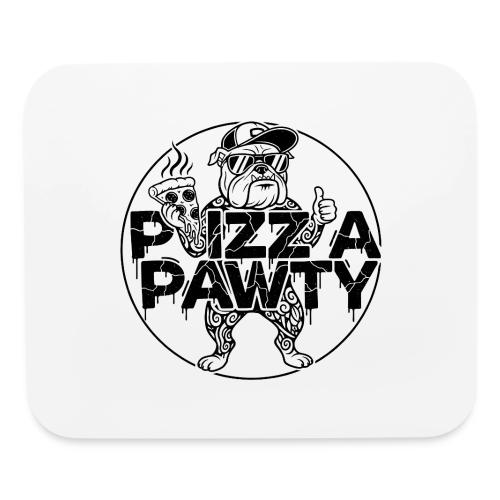 Pizza Pawty Bulldog T-Shirt | Funny Dog Pizza Tee - Mouse pad Horizontal