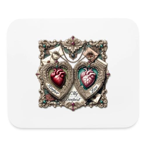 Keeper of My Deepest Love Victorian Locket T-Shirt - Mouse pad Horizontal