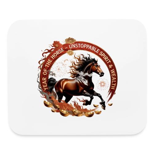 Year of the Horse Fiery Spirit T Shirt, Lunar New - Mouse pad Horizontal