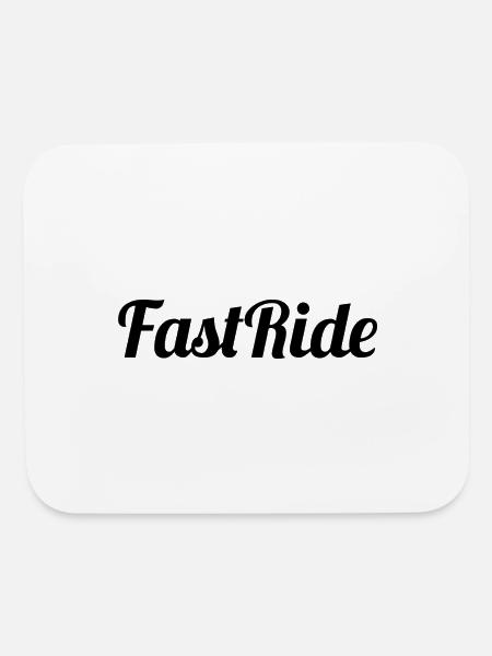 Fast Ride - Mouse pad Horizontal - white - Front