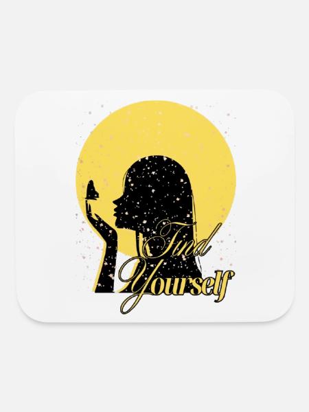 Find Yourself Sun Silhouette Art - Mouse pad Horizontal - white - Front