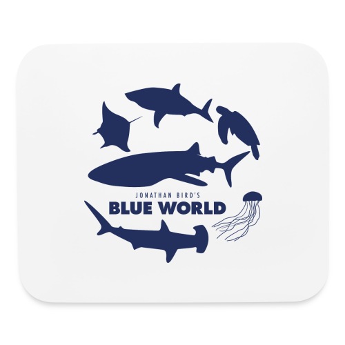 Blue World Men's Premium Hoodie - Mouse pad Horizontal