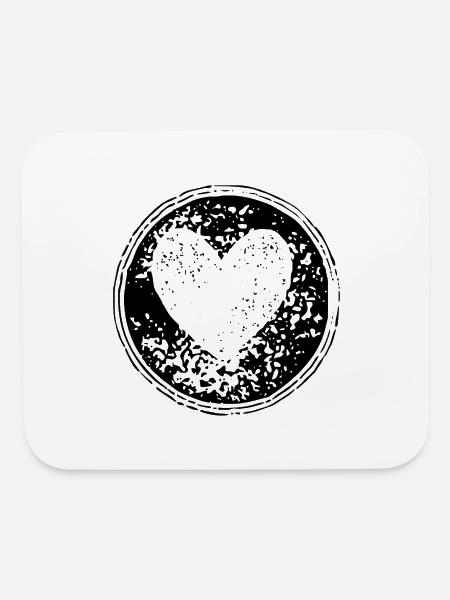 Love in circle - Mouse pad Horizontal - white