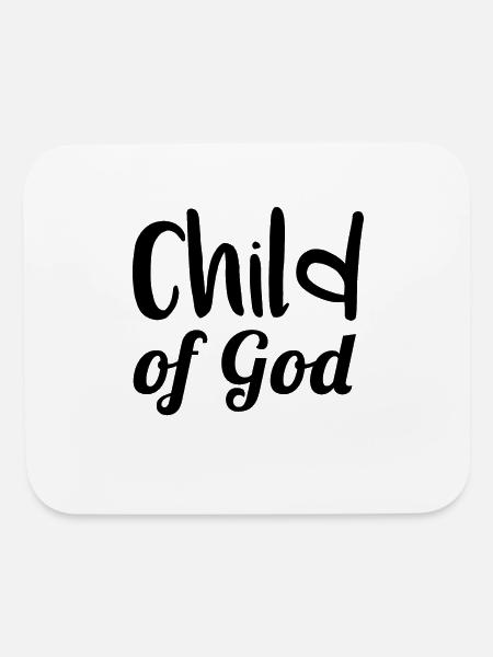 child of god - Mouse pad Horizontal - white - Front