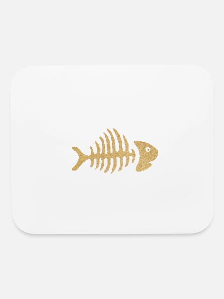 FISH BONE - Mouse pad Horizontal - white - Front
