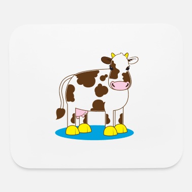 Cute moo cow cartoon' Mouse Pad | Spreadshirt