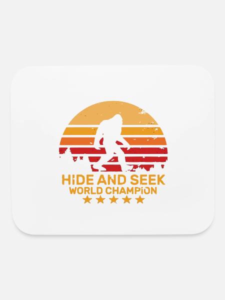 Hide and seek world Champion Sasquatch - Mouse pad Horizontal - white - Front