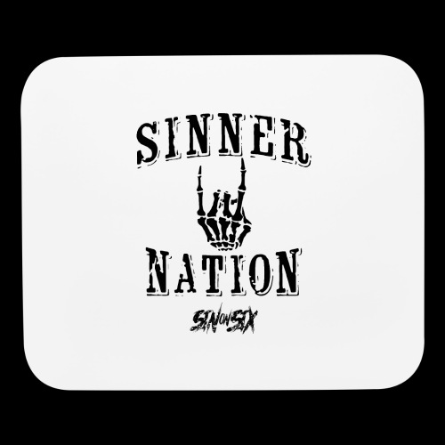 Sinner Nation black - Mouse pad Horizontal