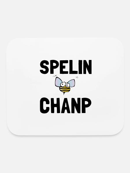 Spelling Bee Champ - Mouse pad Horizontal - white - Front