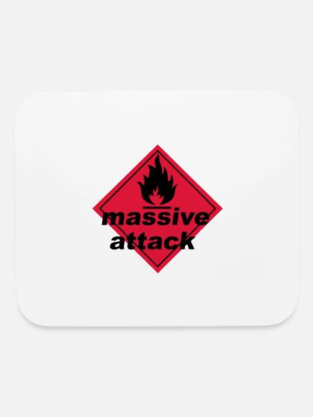 Massive Attack - Mouse pad Horizontal - white - Front