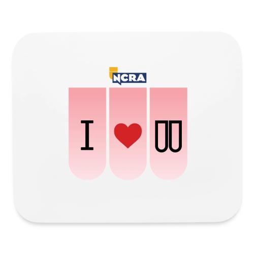 I heart steno logo 2600x200dpi - Mouse pad Horizontal