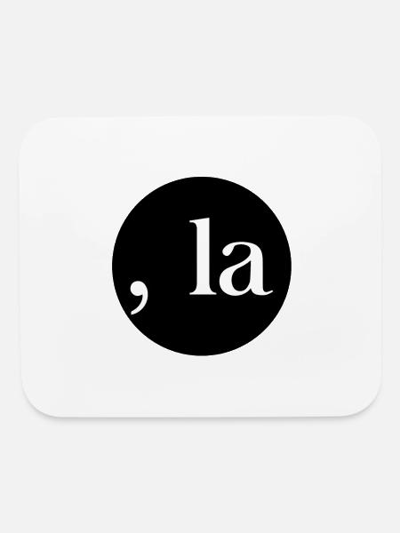 Comma la New - Mouse pad Horizontal - white - Front