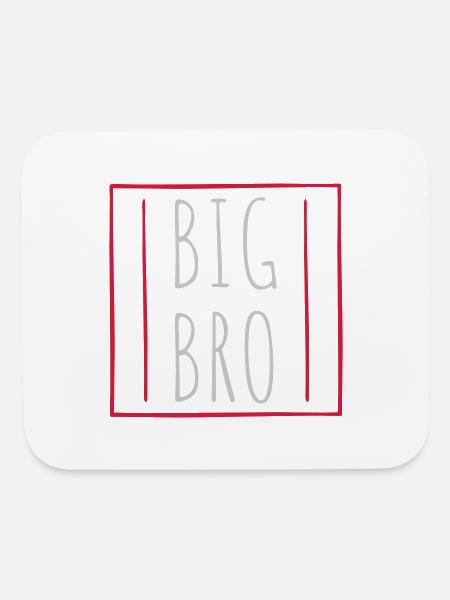 Border Big Bro Logo - Mouse pad Horizontal - white - Front