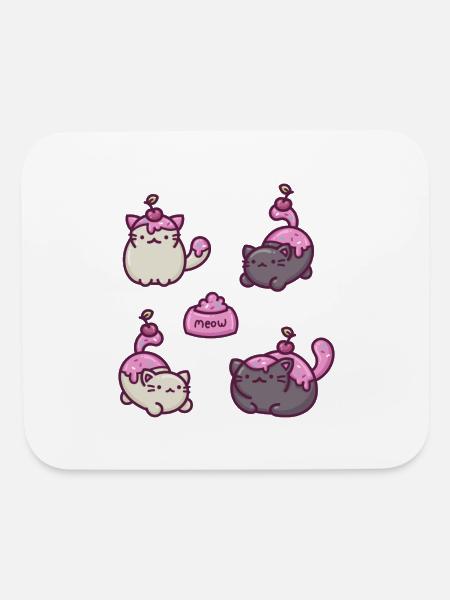 My Cat is my Valentine - Mouse pad Horizontal - white - Front