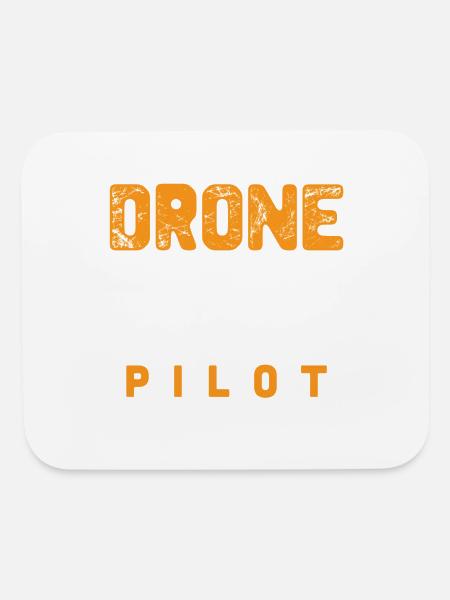 Drone Pilot Quadcopter FPV Drone - Mouse pad Horizontal - white - Front
