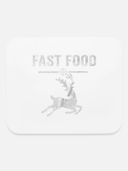 Fast Food Deer - Mouse pad Horizontal - white - Front
