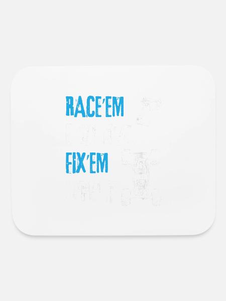 RC Car Remote Control Racing - Mouse pad Horizontal - white - Front