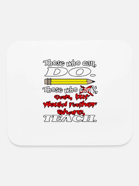 Can Teach - Mouse pad Horizontal - white