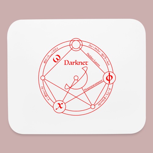 darknet red - Mouse pad Horizontal