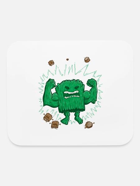 The Strongest Log of ALL - Mouse pad Horizontal - white - Front