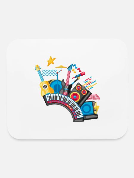 Music & Graphics - Mouse pad Horizontal - white