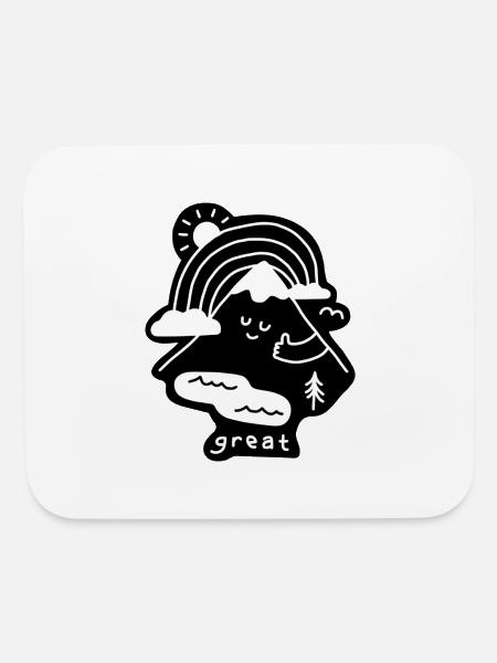 The Great Outdoors - Mouse pad Horizontal - white - Front