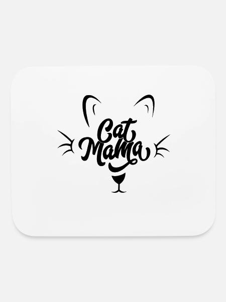 Cat Mama - Mouse pad Horizontal - white - Front