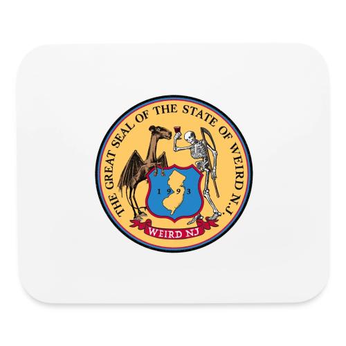 Official State Seal of Weird NJ - Mouse pad Horizontal