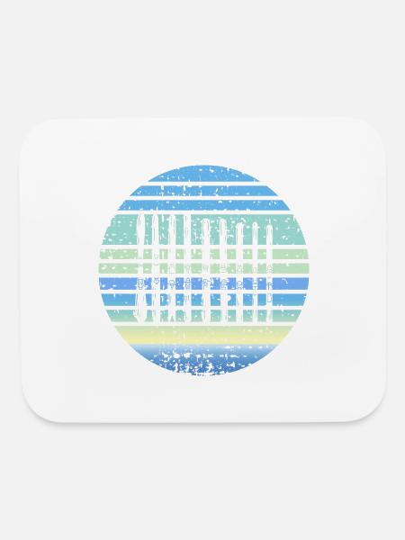 Ski Boards Collection - Mouse pad Horizontal - white - Front