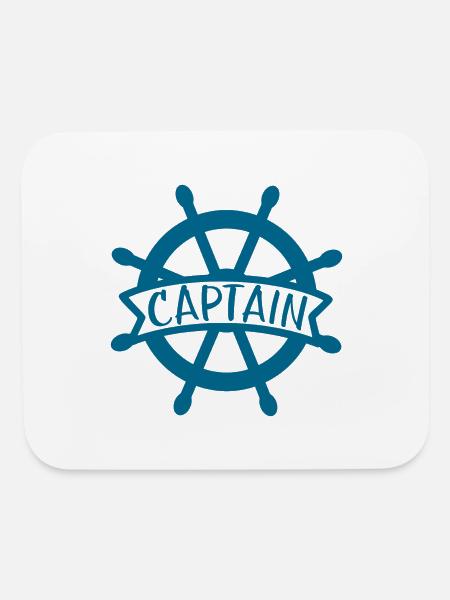 Captain - Mouse pad Horizontal - white