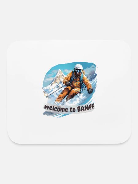 Welcome to Banff - Mouse pad Horizontal - white