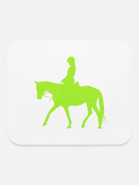 Equestrian Green Lizard - Mouse pad Horizontal - white - Front