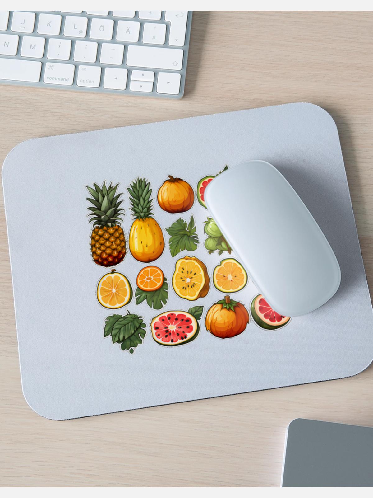 Fruits collection - Mouse pad Horizontal - white - Front