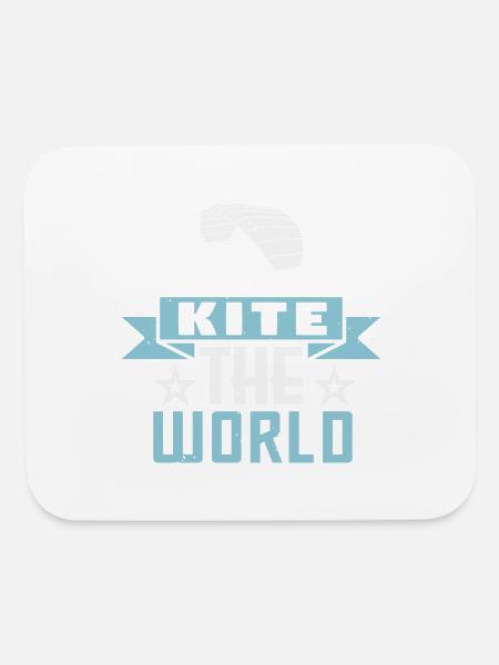 Kite The World - Mouse pad Horizontal - white - Front