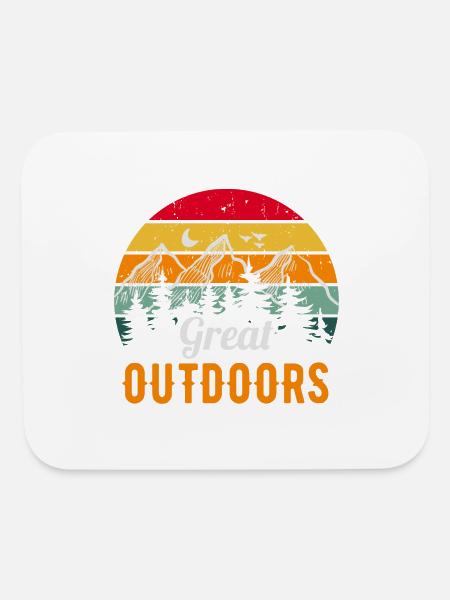 outdoor - Mouse pad Horizontal - white - Front
